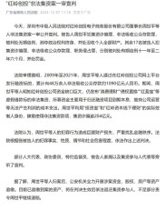 非法吸收存款超千亿！红岭创投非法集资案宣判，主犯一审被判无期