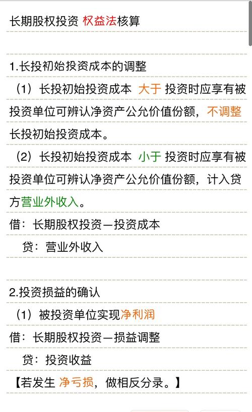 长期股权投资权益法核算 投资收益确认 非同一控制下企业合并会计处理_长期股票投资采用权益法的有