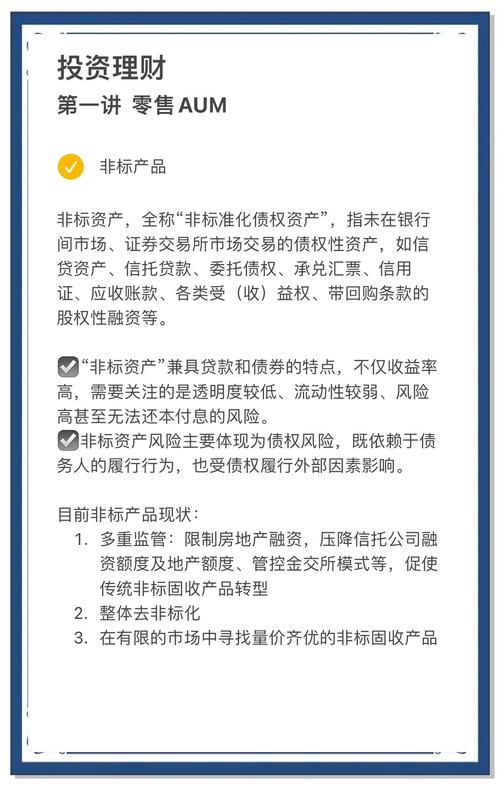 非标理财是什么意思_非标资产投资风险_非标资产与标准化资产对比